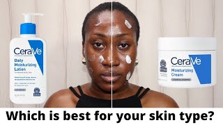 Cerave Moisturizing Lotion vs Cerave Moisturizing Cream [upl. by Hennebery]