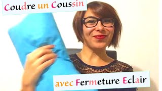 Coudre un coussin avec fermeture éclair [upl. by Heda]