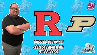 Rutgers vs Purdue 12824 Free College Basketball Picks and Predictions  NCAAB Pick [upl. by Euqinor]