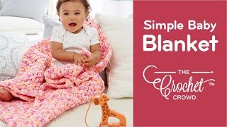 How to Crochet Beginners Simple Thick Baby Blanket [upl. by Ringo687]