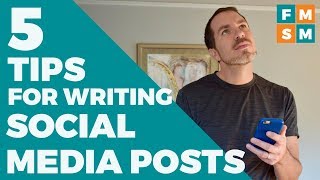 5 Easy Tips For Writing Social Media Posts [upl. by Ecidnarb]