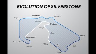 The Evolution of Silverstone Track [upl. by Ahsatan]