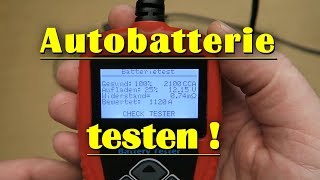 Autobatterie testen  Batterietester selber bauen [upl. by Attennod]