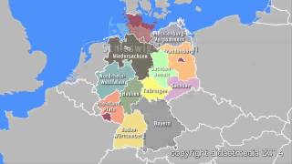 Deutschland im Überblick  16 Bundesländer [upl. by Ahsatak]