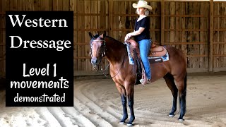 Western Dressage Level 1 movements demonstrated [upl. by Libbi]