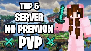 ⚔️ TOP 5 Servidores de Minecraft PVP 18 ✨ NO PREMIUM [upl. by Varuag177]