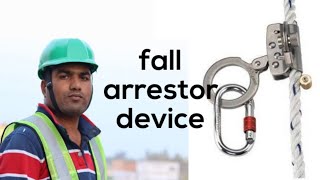 fall arrestor device  How to use [upl. by Selmore]