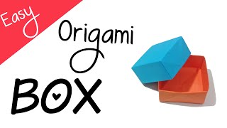 Caja de papel con tapa  Origami Fácil [upl. by Gnal393]