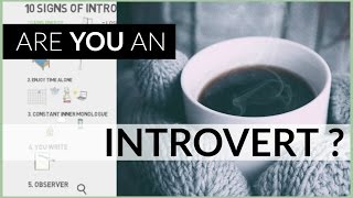 10 Introvert Signs  Personality Type [upl. by Fougere360]