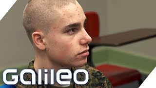 Schüleraustausch extrem Basti in der Military Academy  Galileo  ProSieben [upl. by Auqenat802]