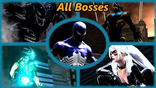 SpiderMan Web of Shadows  All Bosses Evil Path [upl. by Stoeber]