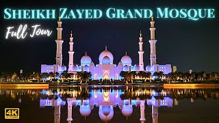 Sheikh Zayed Grand Mosque Abu Dhabi UAE Day amp Night View Worlds Beautiful Mosque 4k [upl. by Lardner503]