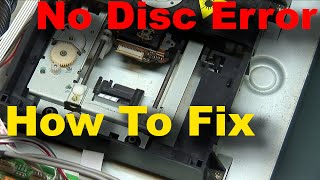 How to Fix CD or DVD Player No Disc Error  wont play cd [upl. by Leventis]