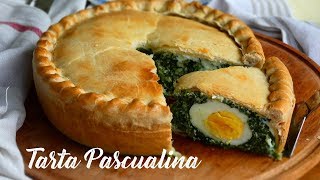 TARTA PASCUALINA con Masa Casera Tradicional Rellena con Espinaca y Ricota [upl. by Odraccir]