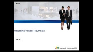 Microsoft Dynamics AX Managing Vendor Payments [upl. by Aemat244]