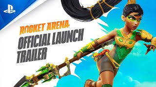 Rocket Arena  Official Launch Trailer  PS4 [upl. by Ahsiema]