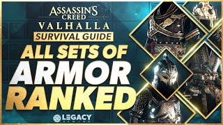 Every Armor Set Ranked  Assassins Creed Valhalla Survival Guide [upl. by Llenehc]