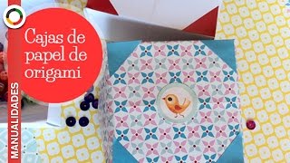 COMO HACER UNA CAJA DE PAPEL  ORIGAMI FÁCIL [upl. by Danna136]