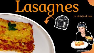 recette ninja foodi max recette lasagne bolognaise [upl. by Dahc]