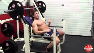 How To Barbell Incline Chest Press [upl. by Wadsworth]