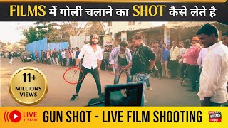 Film ki Shooting Kaise Hoti Hai  Bollywood Shootout Scene  BTS Making Action Film Sultan Mirza [upl. by Zetes]