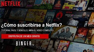 Como SUSCRIBIRSE a NETFLIX  Registrarse y Crear una Cuenta de Netflix [upl. by Ethan]