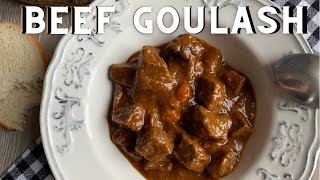 Classic BEEF GOULASH Recipe  How to Make a Traditional Beef Goulash  Golaž [upl. by Stan848]