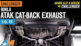 20152021 Challenger 36L Borla ATAK CatBack Exhaust Sound Clip amp Review [upl. by Hoj]