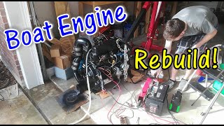 Mercruiser 30 Boat Engine Rebuild [upl. by Lyreb]