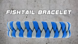 Fishtail Paracord Bracelet Tutorial [upl. by Hestia]