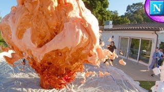 World Record Elephant Toothpaste w David Dobrik [upl. by Hoj]