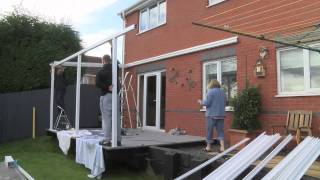 Aluminium Carport Canopy Installation Demonstration [upl. by Asusej]