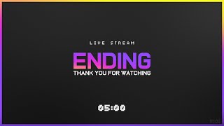 5 Min Countdown  Live Stream ENDING Twitch Gradient [upl. by Kendricks]