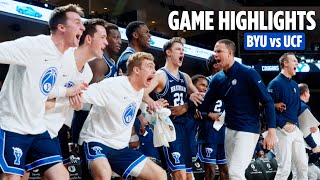 BYU Basketball vs UCF  Game Highlights 2024 [upl. by Aokek]