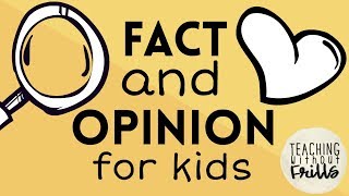 Fact or Opinion for Kids [upl. by Tronna]