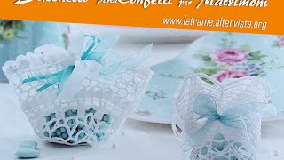 Tutorial Bomboniera Centrino porta confetti 12 [upl. by Noside]