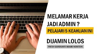 Soal Tes Lowongan Kerja Admin 1 Tes Excel  Free Download Soal  Penjelasan [upl. by Doretta]