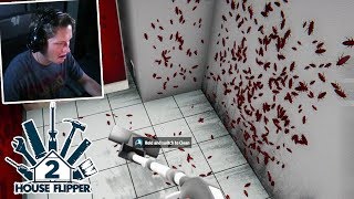 House Flipper Game  Part 2  COCKROACHES EVERYWHERE DISGUSTING [upl. by Arayc]