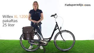 Willex XL 1200 Pakaftas 25L  Fietstas review NL [upl. by Chevy]