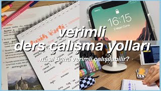 Nasıl Verimli Ders Çalışılır  Verimli Çalışma Teknikleri [upl. by Christiana]