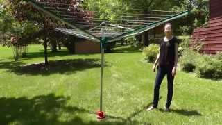 Leifheit Linomatic 500 Deluxe Rotary Clothesline [upl. by Bedad]