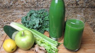 Simple Green Juice Recipe  Detoxing and Cell Rejuvenating Green Juice [upl. by Renaldo]