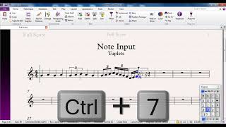 Sibelius 75 Tutorial Series No5  Triplets and Tuplets [upl. by Ennaitsirk]