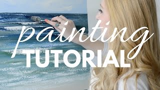 PAINTING TUTORIAL with Acrylic for Beginners  Katie Jobling Art [upl. by Sly398]