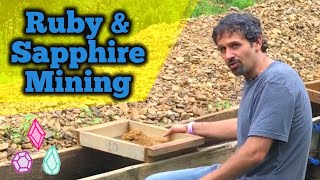 Ruby amp Sapphire Crystal Mining  Cherokee Mine in North Carolina [upl. by Enyad]