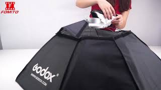 Godox Top Octagon Bowens Softbox 37 Inches  95cm Octagon Softbox Installation and Disassembly [upl. by Fesuy]