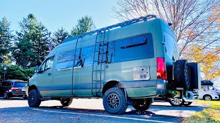 BEAST MODE  4x4 Sprinter Camper Van Custom 4wd Overland Mercedes Build VAN LIFE [upl. by Anivel]