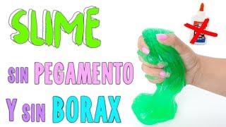 PROBANDO SLIME SIN PEGAMENTO Y SIN BORAX [upl. by Sura100]