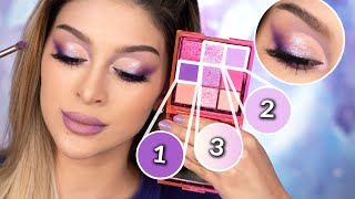 TUTORIAL DE MAQUILLAJE MORADO FÁCIL Y RÁPIDO [upl. by Nohsreg204]