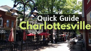 Charlottesville VA Quick Guide for Lost Tourists [upl. by Onailil157]